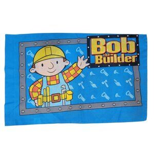 Vintage 2001 Double Sided Bob the Builder Pillow Case‎ Standard Size Dan River